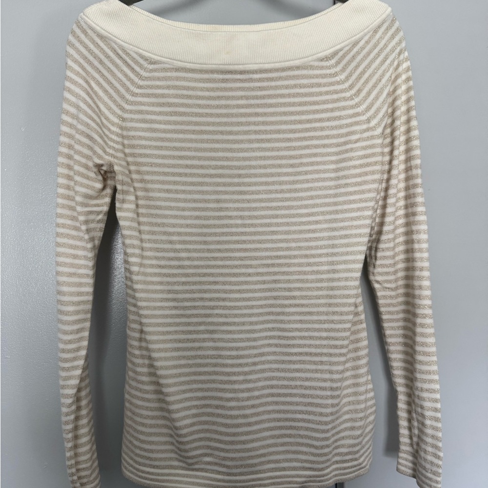 Striped Cream Sweater